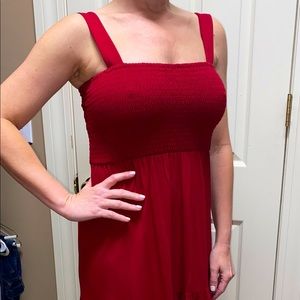 Ann Taylor Loft Red Sundress. Size: small